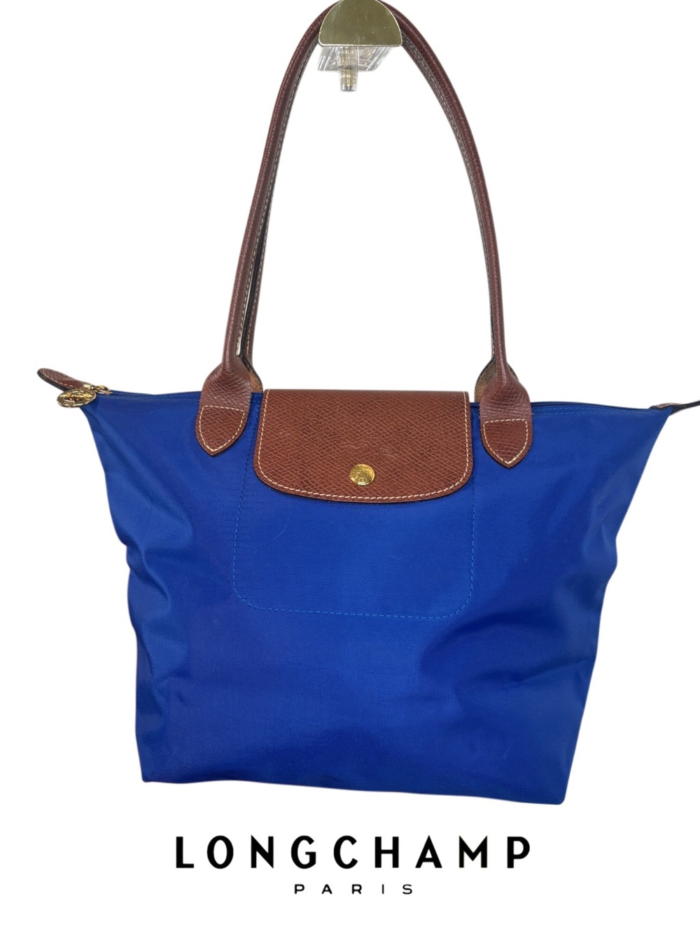 Longchamp Le Pliage Original tote bag size medium in color royal blue